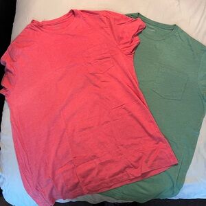 Two Mens J Crew Slim-Washed Tees